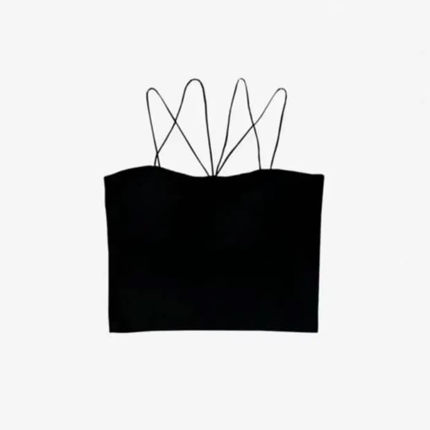 뉴얼린 브라탑 basic cross strap bra top