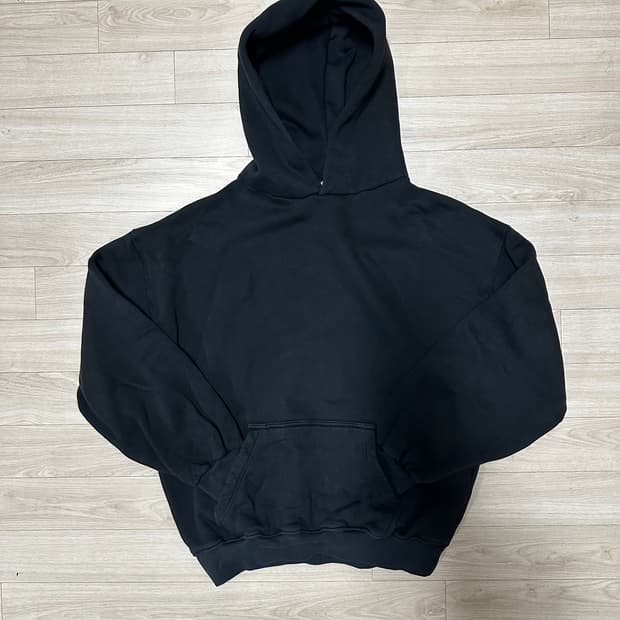 Velour Garments 450GSM 후드티 블랙 L