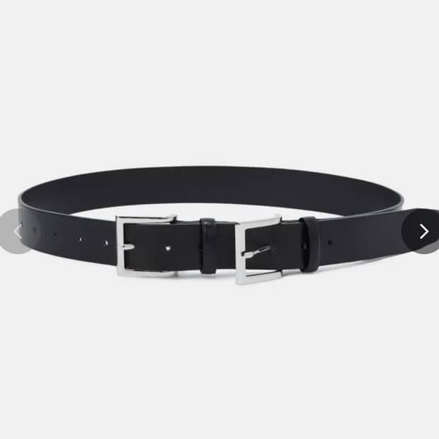 lcdc 더블 버클 레더 벨트