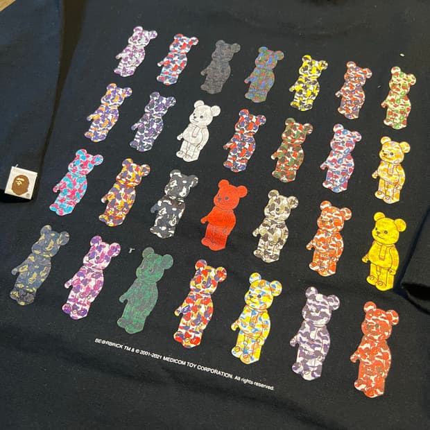 베이프 베어브릭 콜렉미 티셔츠