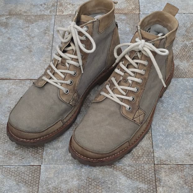 (280)팀버랜드 빈티지 레이스업 캔버스 워커 부츠