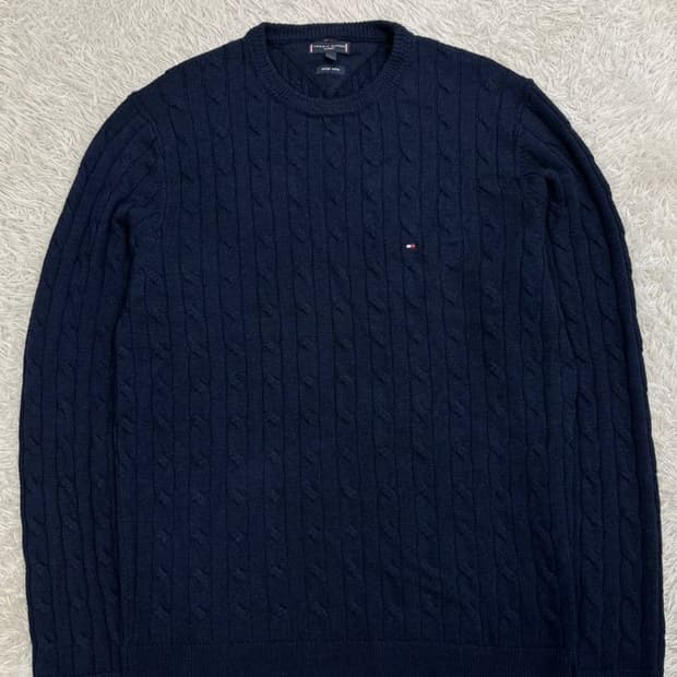 타미 힐피거 꽈배기 니트/#321