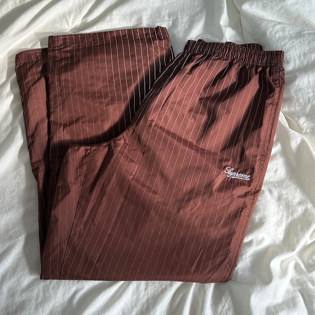 Supreme Reflective Pinstripe Track Pant