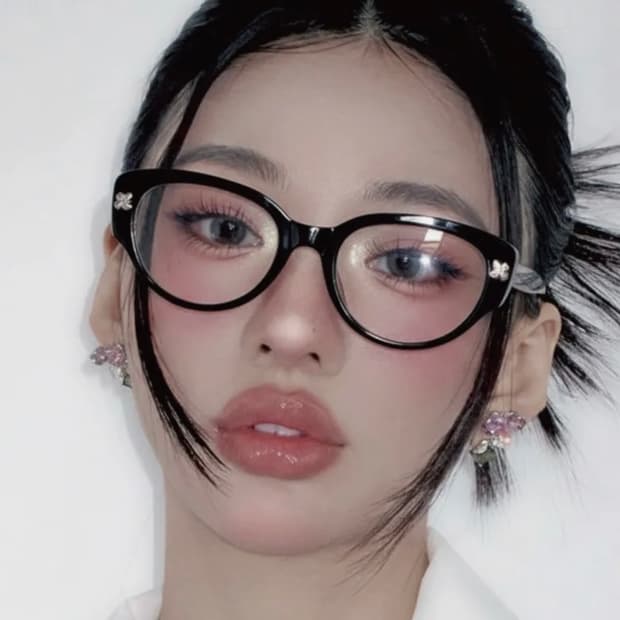 [블루라이트 차단] SHARON 01 OP (CAT EYE) BLACK