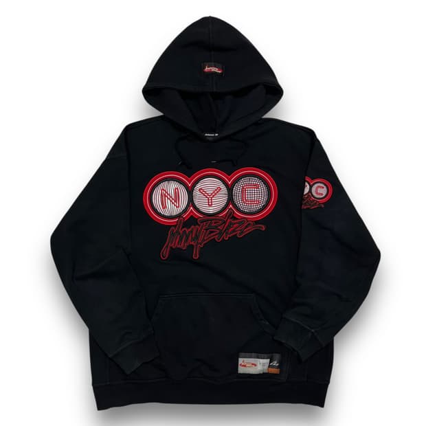 조니 블레이즈 NYC 90s 스펠 아웃 힙합 다크 후디