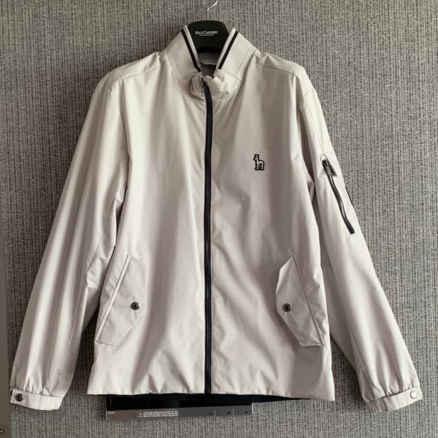 [새상품] 헤지스 HAZZYS 캐주얼 아이보리 바람막이 점퍼 방풍 집업