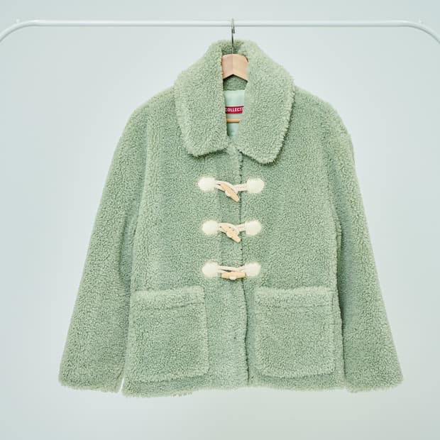 OiOi 오아이오아이 더플 포인트 퍼 코트 자켓 메론