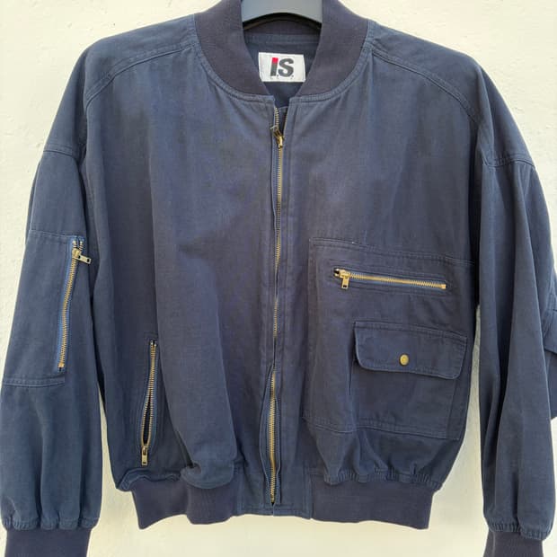 80s 이세이 미야케 스포츠 코튼 봄버