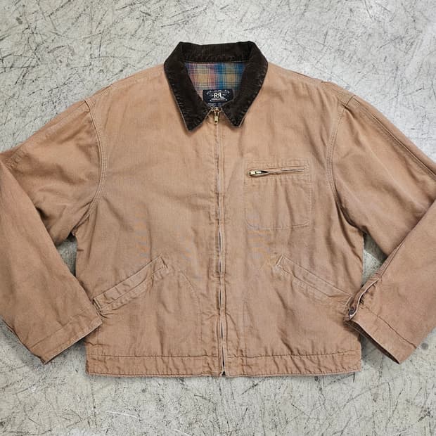 Vtg  RRL_Brown Canvas Blanket Lined JK