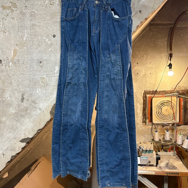 BLIND NO PLAN 레이어 디테일 데님