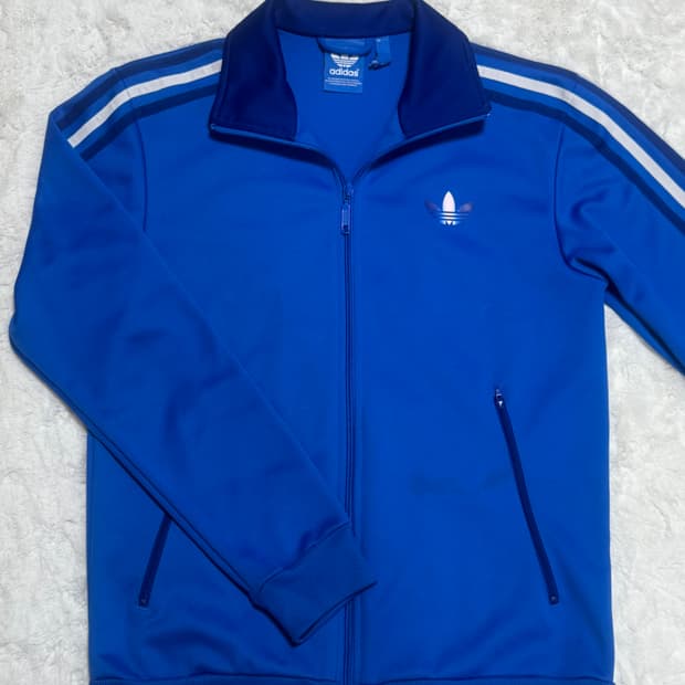 아디다스 파이어버드 빈티지 블루 져지