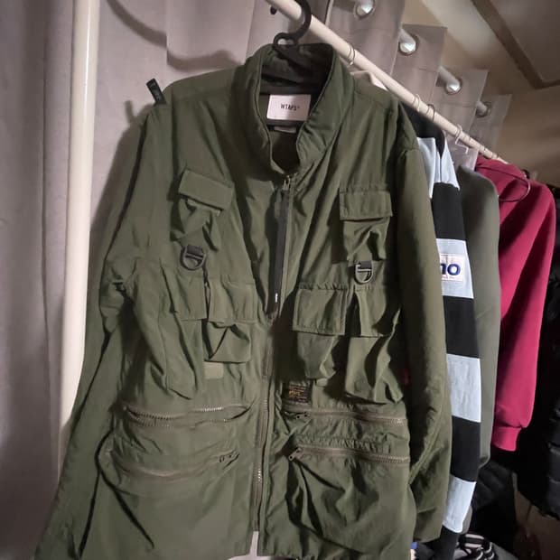 더블탭스 모듈라 자켓 17aw 올리브 드랍