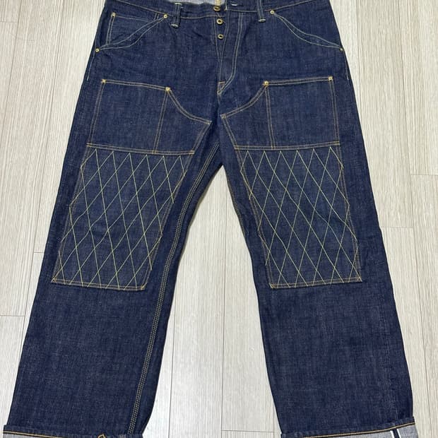 트로피클로딩 1606 더블니 데님팬츠 40사이즈