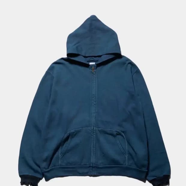 [2]아프레쎄 26ss 라이트 빈티지 집업 새상품 네이비