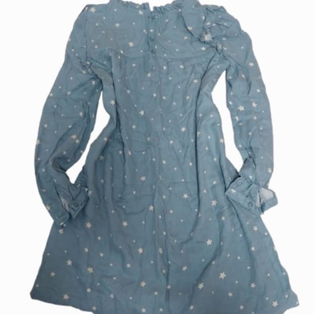 모리걸 너드 별무늬 레이스 블라우스