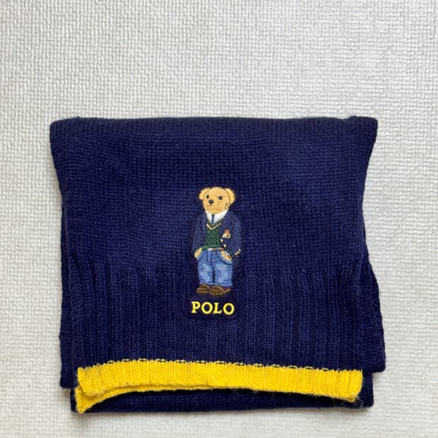 폴로 랄프로렌 네이비 머플러