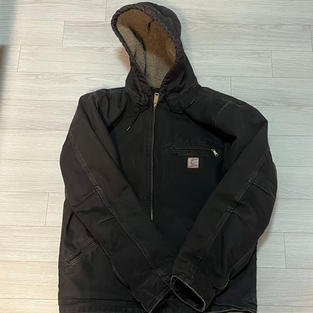 OG 칼하트 j141 디트로이트 시에라자켓 다 크브라운