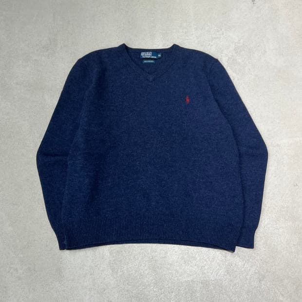 폴로 랄프로렌 브이넥 울니트 s09977