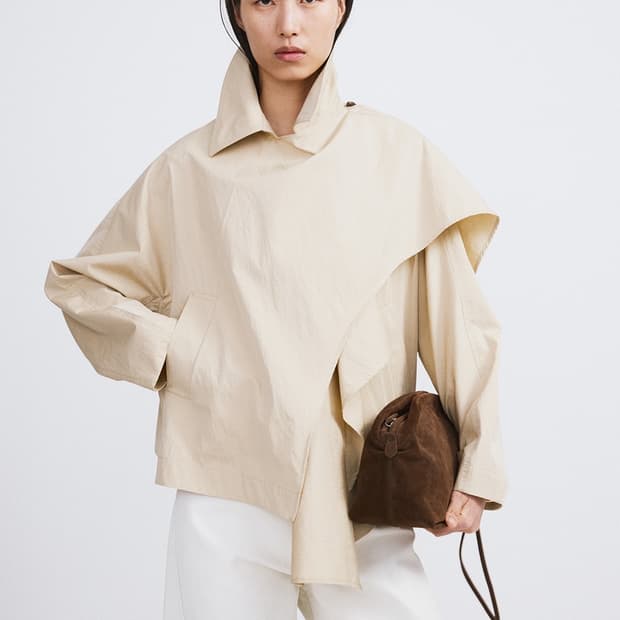 렉토 RECTO 머플러 랩 코트 옐로우 베이지