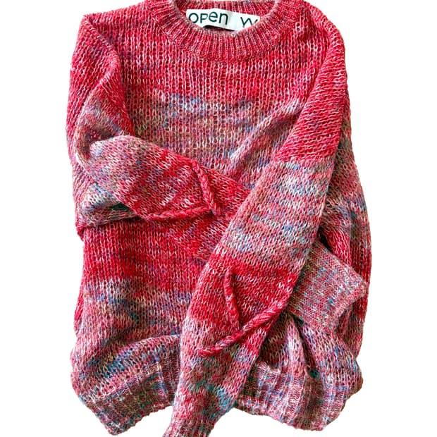 Open yy Red knit