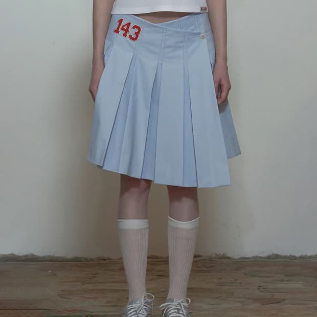 143 Asymmetrical Wrap Skirt