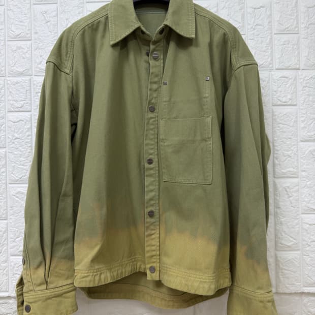 우영미 블리치드 데님셔츠(46)(6장일괄 구매시 이상품 드립니다)