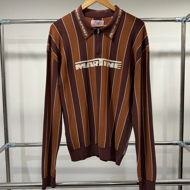 Martine Rose — Logo Polo Brown