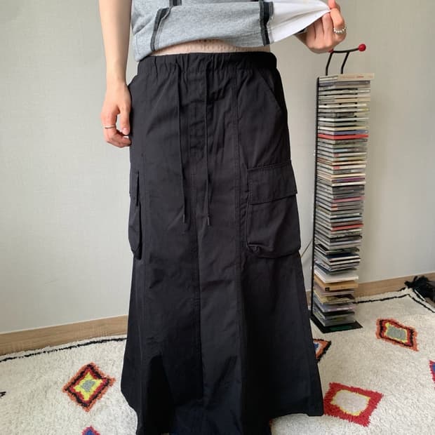maxi cotton skirt