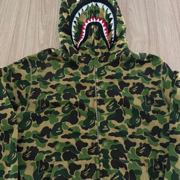 베이프 아수라 샤크 후드집업 카모 XL