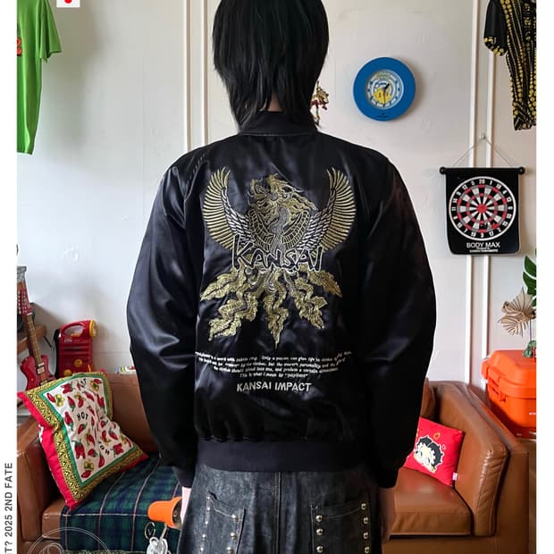 1980-90s KANSAI IMPACT Nylon Bomber JK