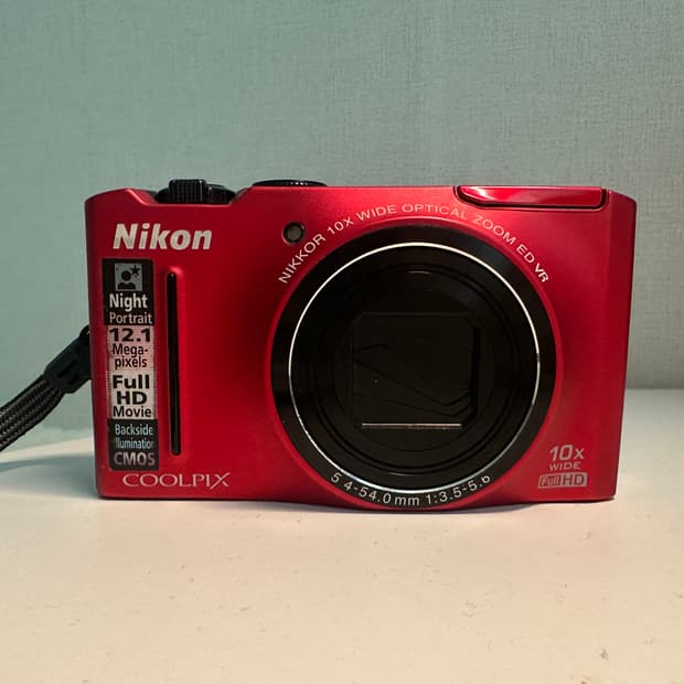 팝업플래시✨(희귀) 니콘 쿨픽스 S8100 레드 색상