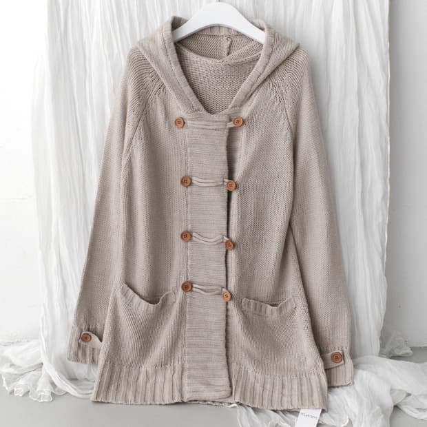 button knit cardigun
