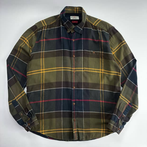 Barbour  바버 슬림핏 코튼 체크 셔츠 