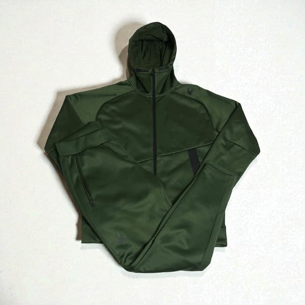 스파이더 윈터 트레이닝 상하의 세트 m