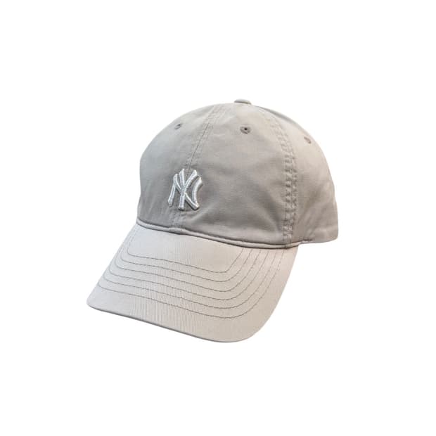 mlb 뉴욕 양키스 미들로고 베이지 캡