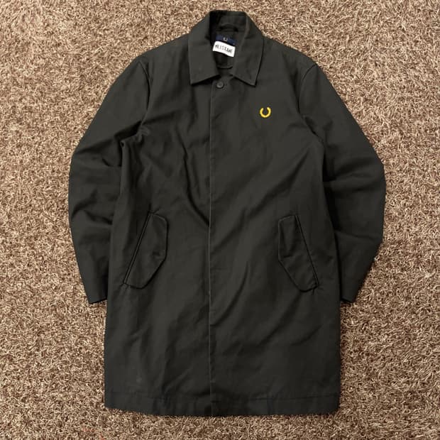 프레드페리 X 마일즈케인 버튼 스루 롱 자켓