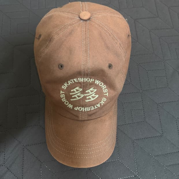 다다이즘X워스트스케이트샵 브라운 캡