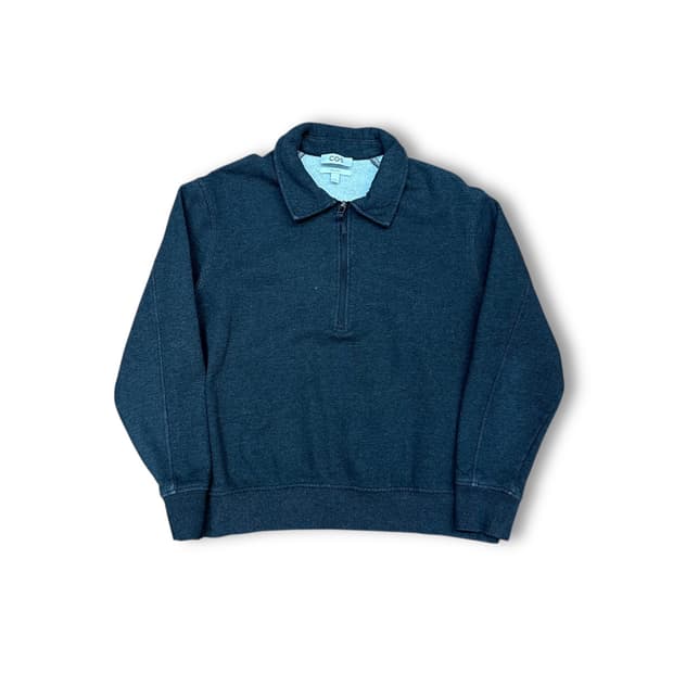 코스 하프집업 카라 맨투맨