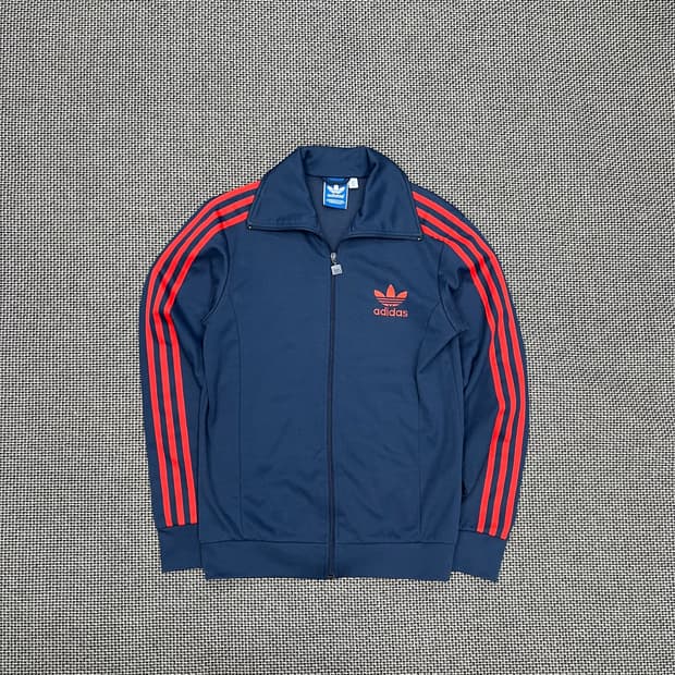 아디다스 남빨 트랙탑 져지 95