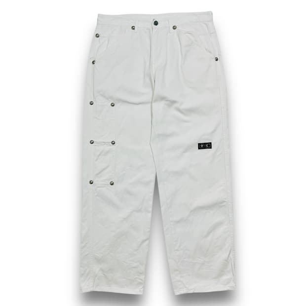 THUG CLUB studded White pants