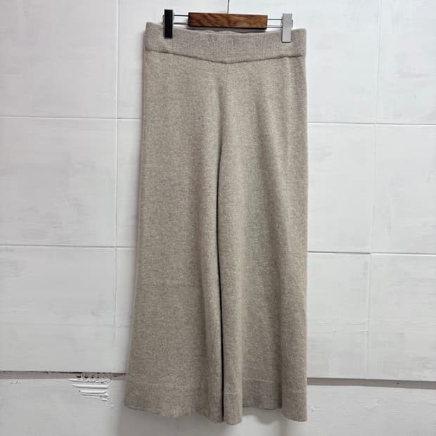 Wool 울 니트 와이드 팬츠 