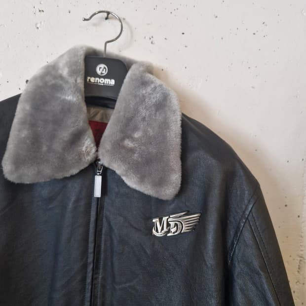 보아털 가죽 자켓 L~