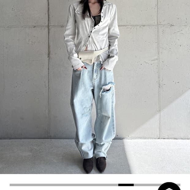 구함)Mschf WASHED JERSEY SHIRT 미스치프 져지 셔츠