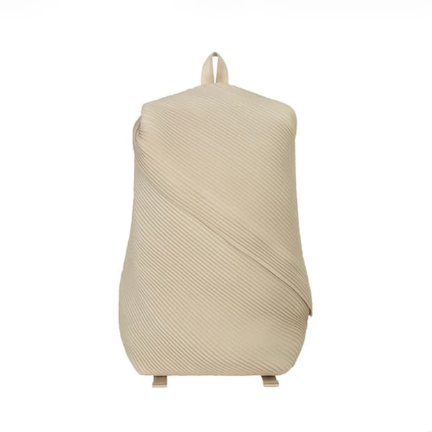 플리츠 플리즈 이세이 미야케 바이아스 플리츠 백팩 라이트 베이지