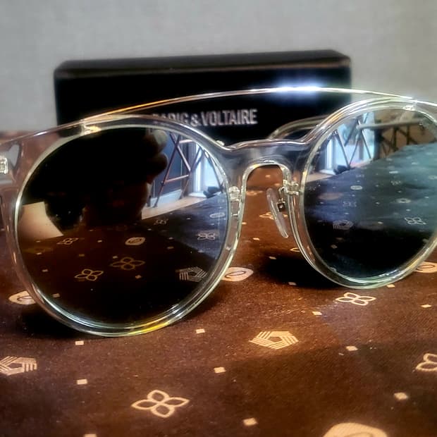 [미사용 새상품] 쟈딕앤볼테르  투톤 실버 미러선글라스