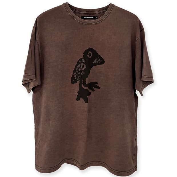 해칭룸 페이즐리 버드티 워시드 퍼플 차콜