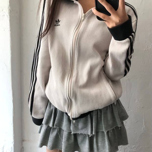 Adidas 아디다스 클래식 아이보리컬러 와플 베켄바우어 트랙탑