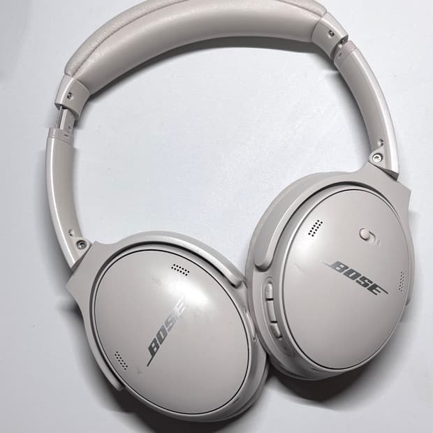 보스 화이트 헤드셋 Bose QC45 헤드폰