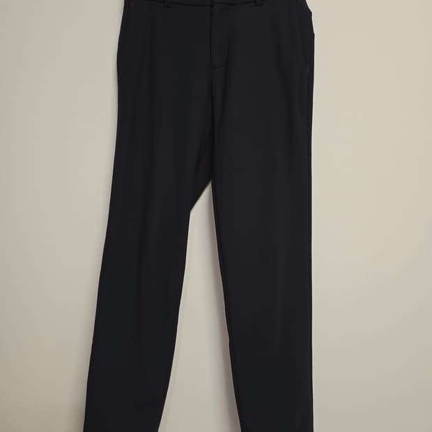 와이드앵글 블랙 기본 슬랙스