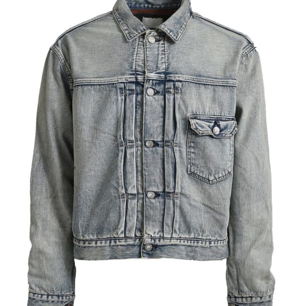 바우와우 블랭킷 라인 데님 자켓 M